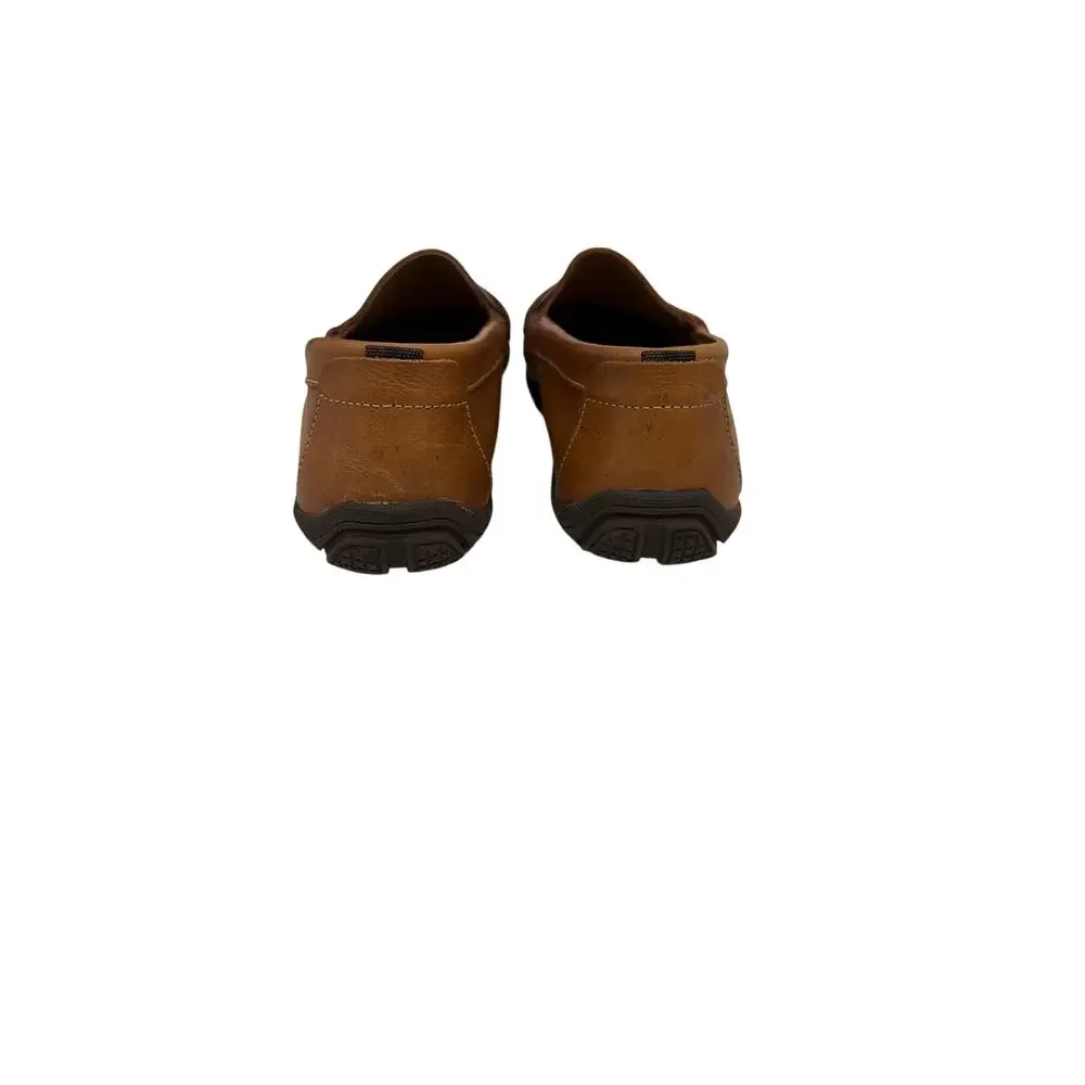 Flag Ltd. Leather Slip On Brown Loafer Shoes Size 5